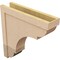 Ekena Millwork 7"W x 28"D x 28"H Thin Bryant Rough Cedar Woodgrain TimberThane Corbel, Primed Tan CORUR07X28X28BRYRCPR - alternate 2